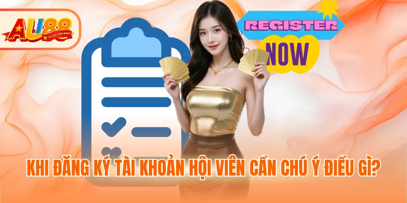 Khi đăng ký tài khoản hội viên cần chú ý điều gì?